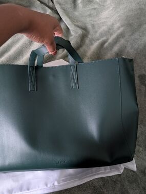 Calpak Large Green Tote Bag
